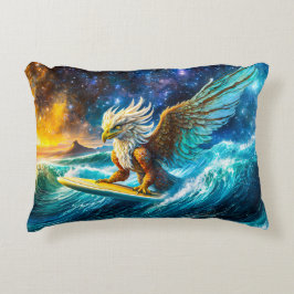 Surfing Eagle-design efter Rik AMeN Gill Prydnadskudde