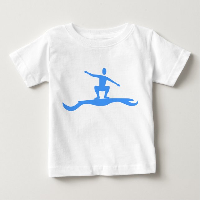Surfing Figur - Baby blue Tröja (Framsida)
