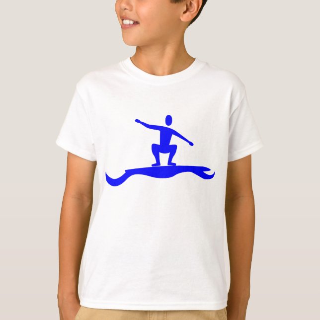 Surfing Figur - Blue T-shirt (Framsida)