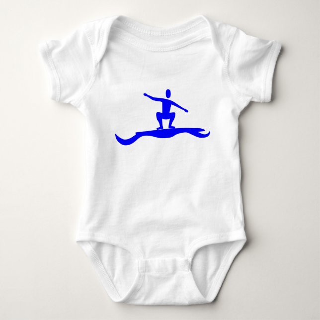 Surfing Figur - Blue Tee Shirt (Framsida)