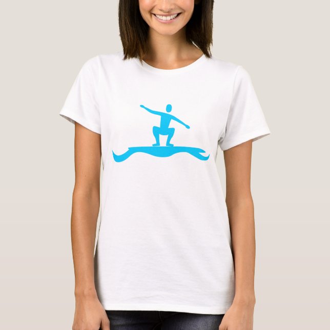 Surfing Figur - Himlar Blue T-shirt (Framsida)