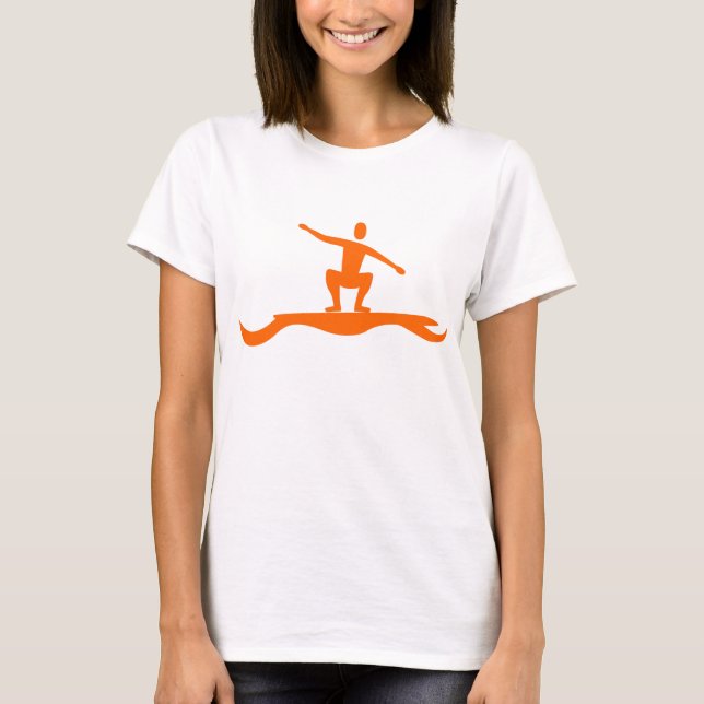 Surfing Figur - Orange Tee (Framsida)