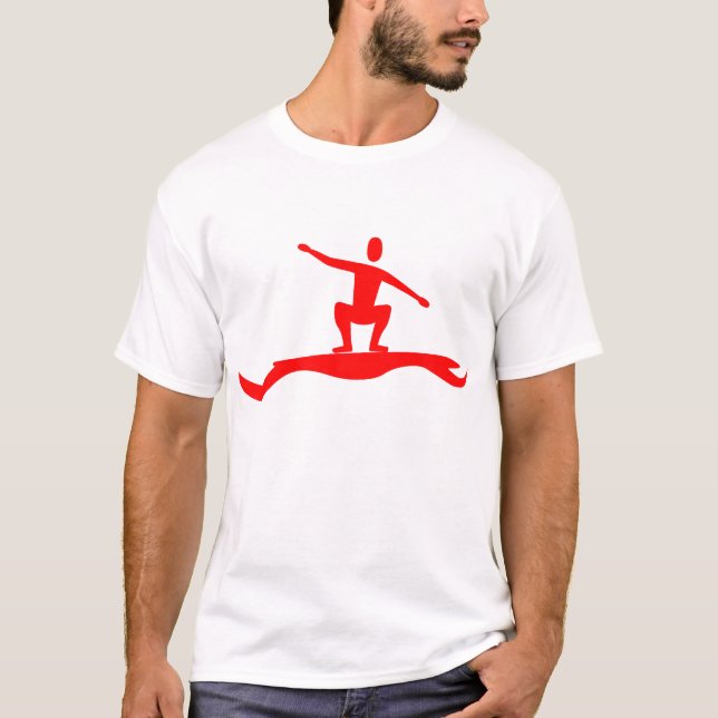 Surfing Figur - Red Tee (Framsida)