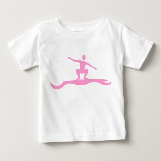 Surfing Figur - Rosa Tee (Framsida)