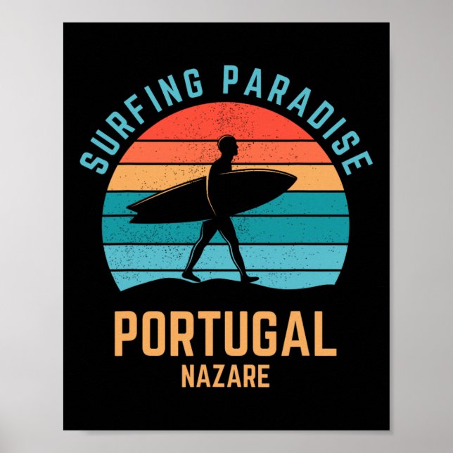 Surfing Filippinerna Beach Surf Filippinsk Flagga  Poster (Framsidan)
