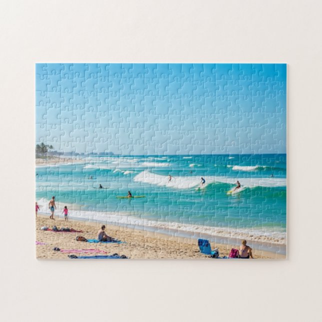 Surfing Florida Jigszle Puzzle Pussel (Horisontell)