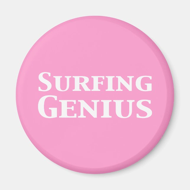 Surfing Genius Gifts Magnet (Framsidan)