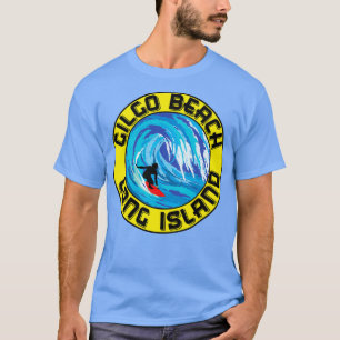 Surfing GILGO BEACH LONG ISLAND NEW YORK Surfa Sur T Shirt