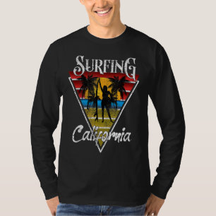 Surfing Girl California Beacher Surfa Cali Beach B T Shirt