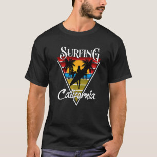 Surfing Girl California Beacher Surfa Cali Beach B T Shirt