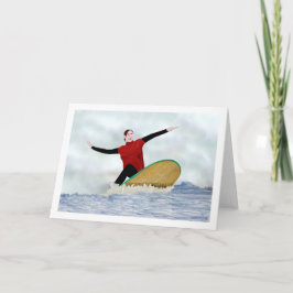 Surfing Girl LeeMarie's kreativ design card Helgkort
