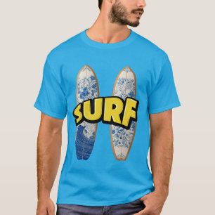 Surfing Grafik T-shirt Konstnärliga Surfbrädor Str