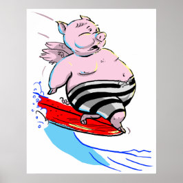 SUrFiNg Gris Poster
