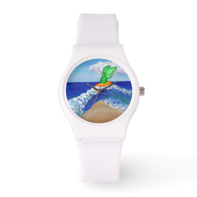 Surfing Guardian Angel Rapheal Anpassningsbar Watc Armbandsur (Framsida)