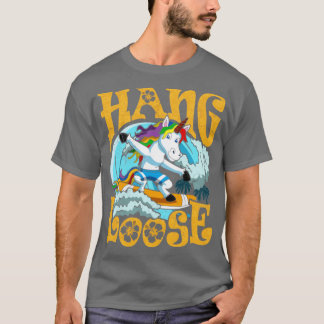 Surfing hängslet Unicorn Surfer Surfa T Shirt