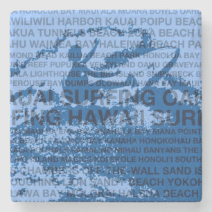 Surfing Hawaii Cutback Hawaiian Tiki Pub Underlägg