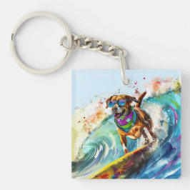 Surfing Hund - Roligt Beach Valp Illustration