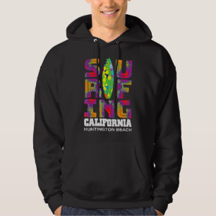 Surfing Huntington Beach California Surfa Cali Bea Hoodie
