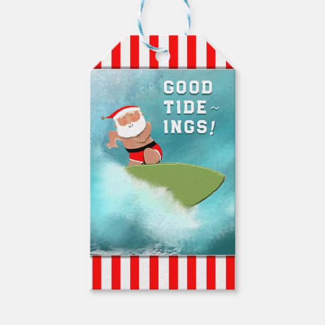 Surfing jul presentetikett (Framsidan)