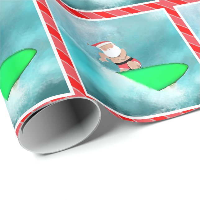 Surfing julstrand semesterpresent presentpapper (Rullad Hörn)