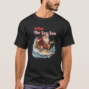 Surfing Jultomten Tis Sea Sol Premium T Shirt