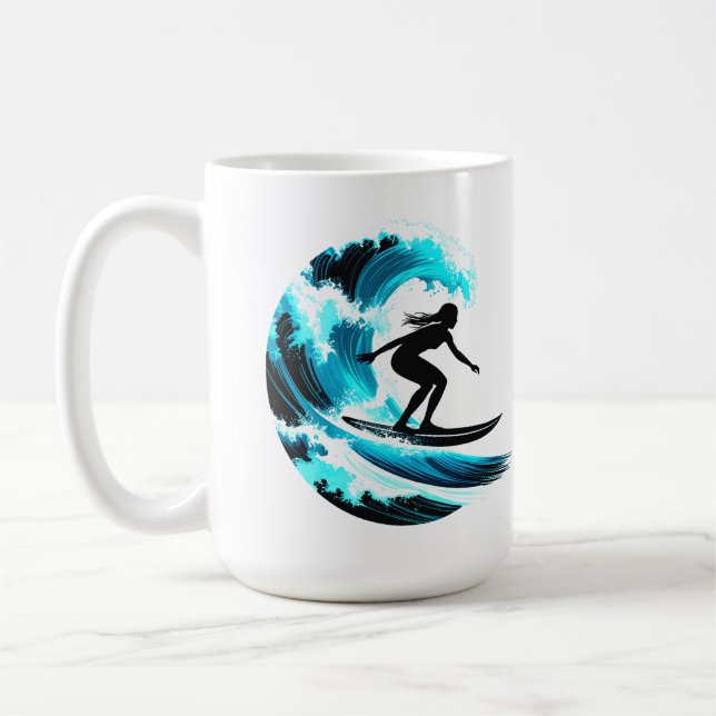 surfing kaffemugg (Vänster)