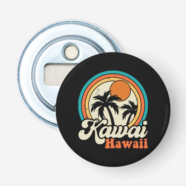 Surfing Kawaii Hawaii Flasköppnare (Framsidan)