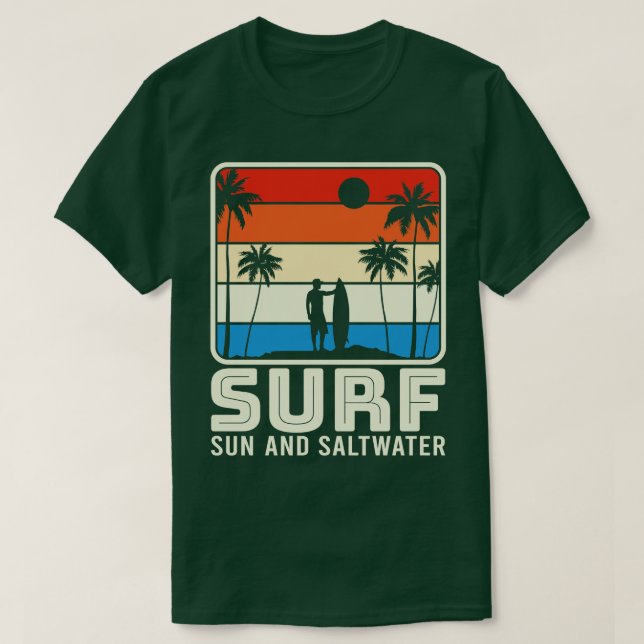 Surfing Kitesurfing Wakeboarding Surfer 24 T Shirt (Design framsida)