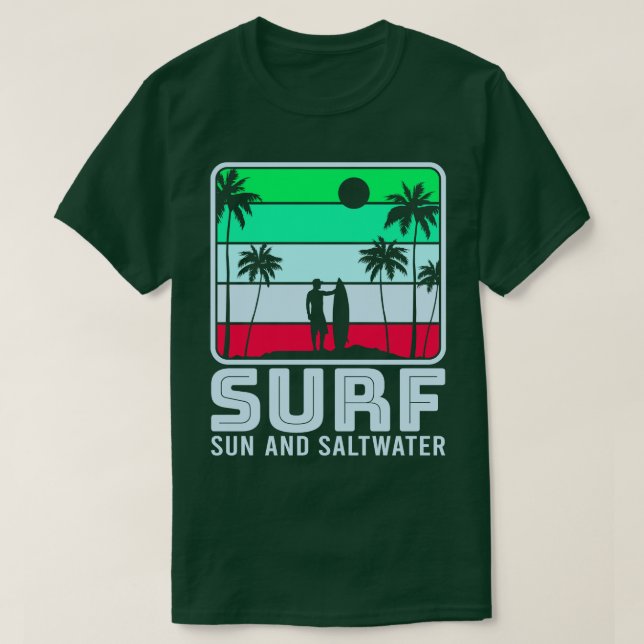 Surfing Kitesurfing Wakeboarding Surfer 2 T Shirt (Design framsida)