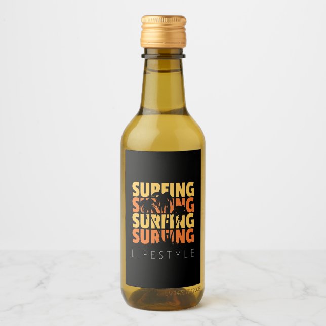 Surfing Life Stil Surfing Vinetikett (Framsida)