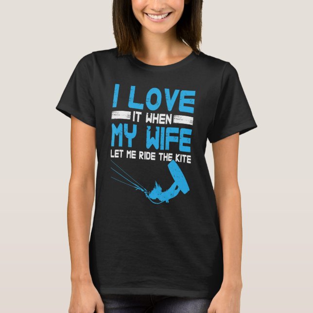 Surfing Make Kite Surfing Kiteboarding T Shirt (Framsida)
