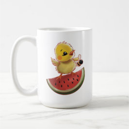 Surfing on a watermelon kaffemugg