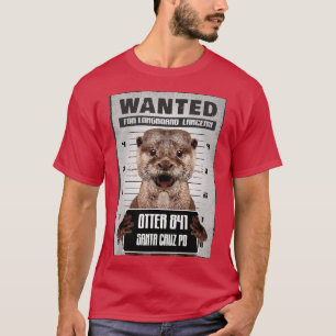 Surfing Otter 841 Wanted for Long Board Larceny Su T Shirt