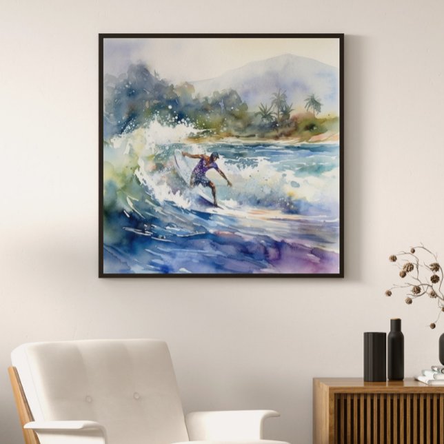 Surfing på North Shore Oahu Hawaii konsttryck Poster (Skapare uppladdad)
