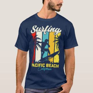 Surfing Pacific Beach California T Shirt