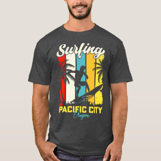 Surfing Pacific City Oregon T Shirt