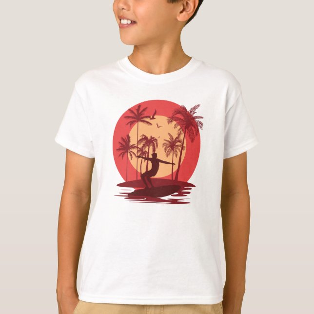Surfing Paradise T Shirt (Framsida)