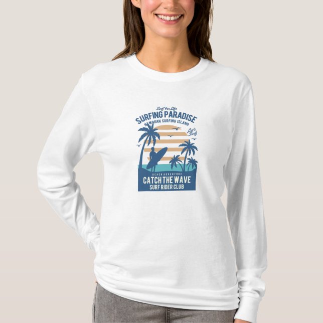 Surfing Paradise T Shirt (Framsida)