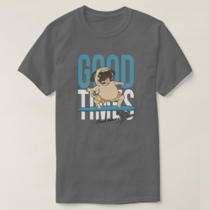 Surfing Pug T Shirt