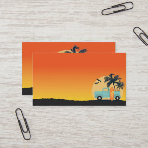 Surfing Retro Visitkort
