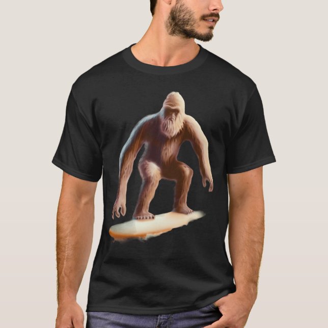 surfing rolig t shirt (Framsida)