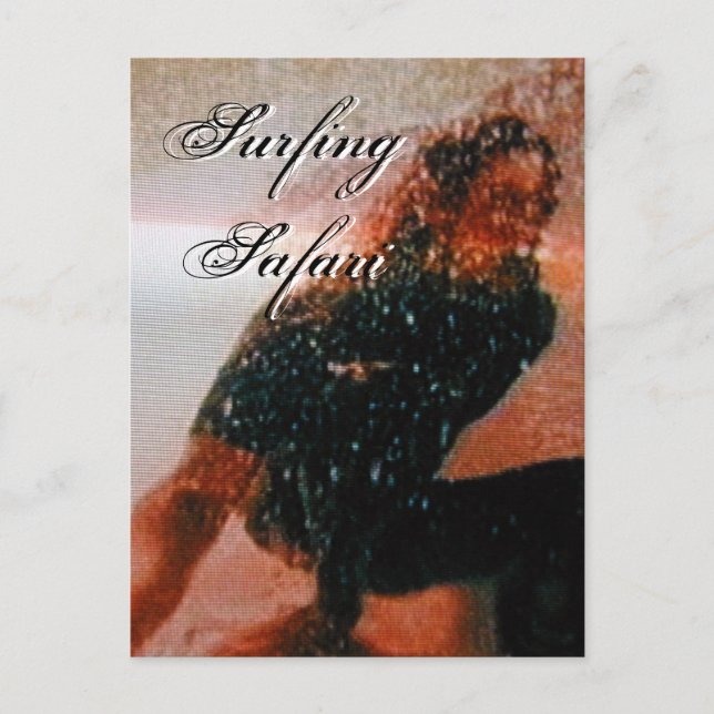 Surfing Safari I Vykort - Anpassningsbart (Framsida)