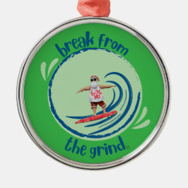 Surfing Santa BFTG Ornament