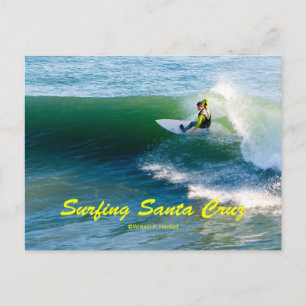 Surfing Santa Cruz California Products Vykort