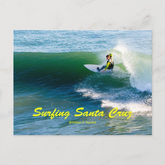 Surfing Santa Cruz California Products Vykort (Framsida)