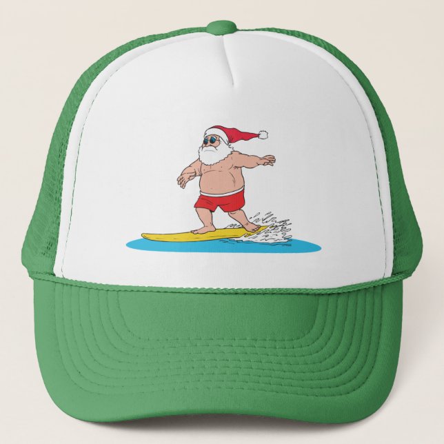 Surfing Santa Hat Keps (Framsida)
