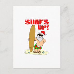 Surfing Santa Helg Vykort