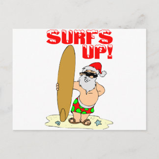 Surfing Santa Helg Vykort