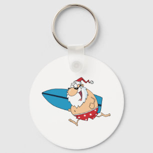 surfing Santa Nyckelring