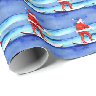 Surfing Santa Presentpapper